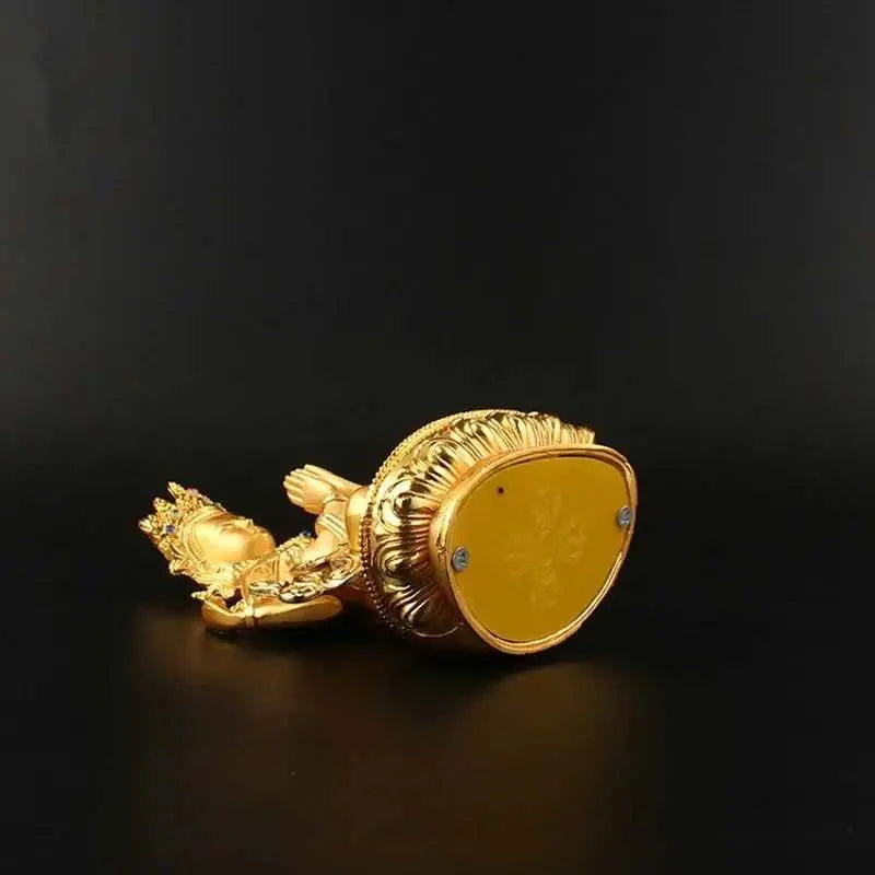 Delicate & Gorgeous 4 - arms Kwan Yin Gold Statue - Serenity Factory
