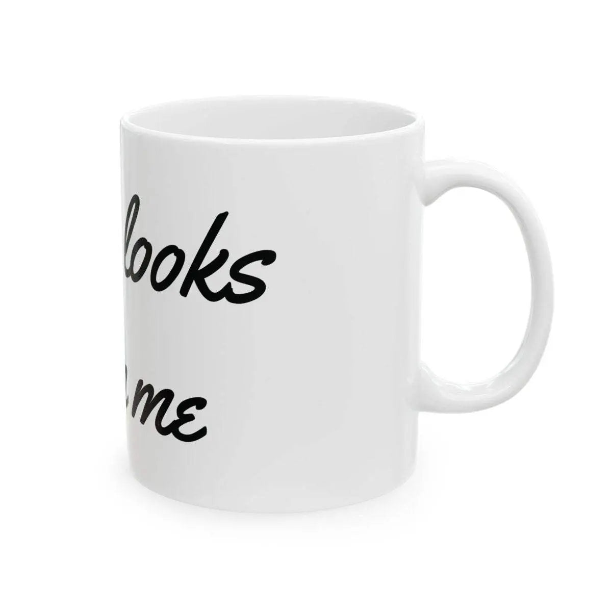 Inspirational Mug - Serenity Looks Good. White Ceramic, Dishwasher safe. - Serenevi
