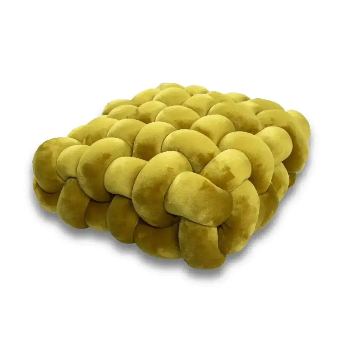 Large Knot Cushion – Plush, hand - tied for Comfy Living (40x40x12 cm / 15.7x 15.7 x4.7") - Serenity Factory US