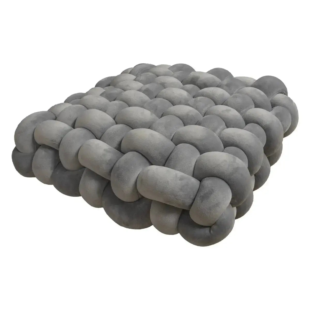 Large Knot Cushion – Plush, hand - tied for Comfy Living (40x40x12 cm / 15.7x 15.7 x4.7") - Serenity Factory US