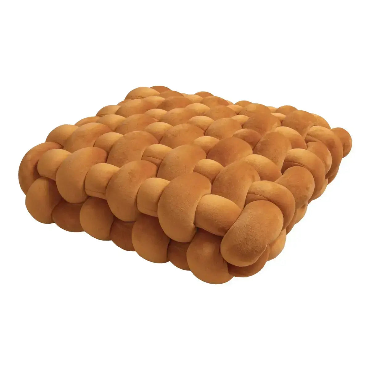 Large Knot Cushion – Plush, hand - tied for Comfy Living (40x40x12 cm / 15.7x 15.7 x4.7") - Serenity Factory US