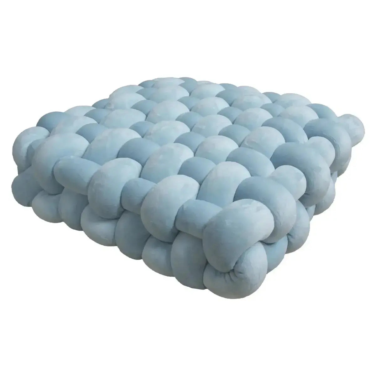 Large Knot Cushion – Plush, hand - tied for Comfy Living (40x40x12 cm / 15.7x 15.7 x4.7") - Serenity Factory US