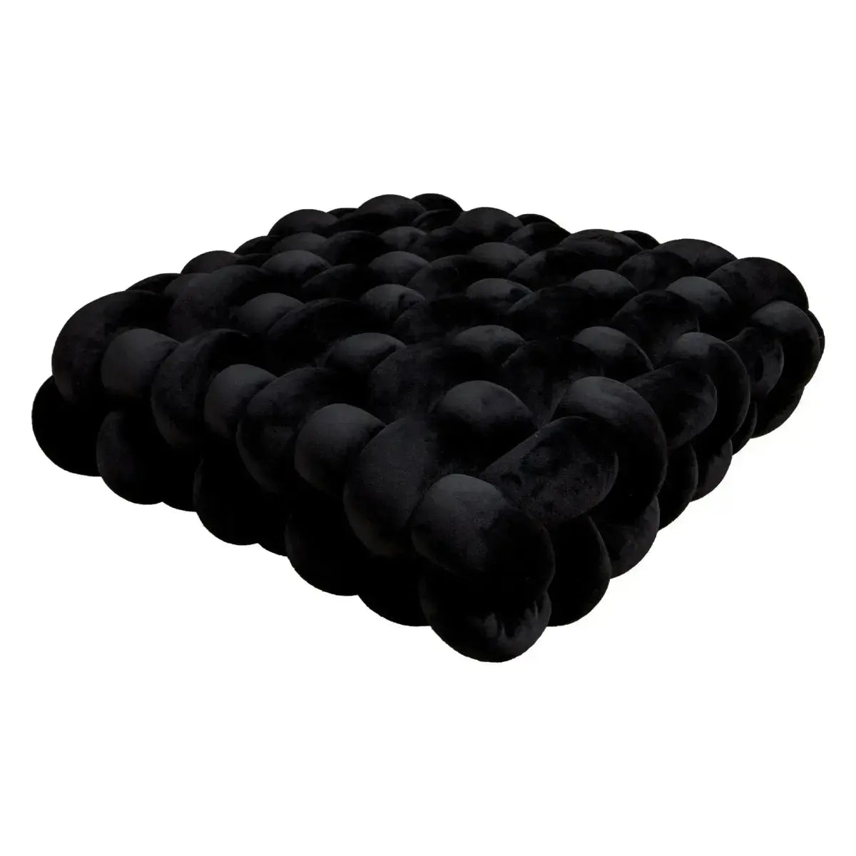 Large Knot Cushion – Plush, hand - tied for Comfy Living (40x40x12 cm / 15.7x 15.7 x4.7") - Serenity Factory US
