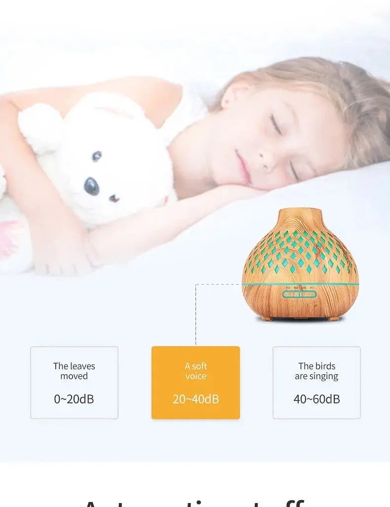 Aromatherapy Diffuser Humidifier with Ultrasonic Technology 500ml. - Serenity Factory