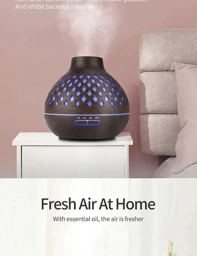 Aromatherapy Diffuser Humidifier with Ultrasonic Technology 500ml. - Serenity Factory