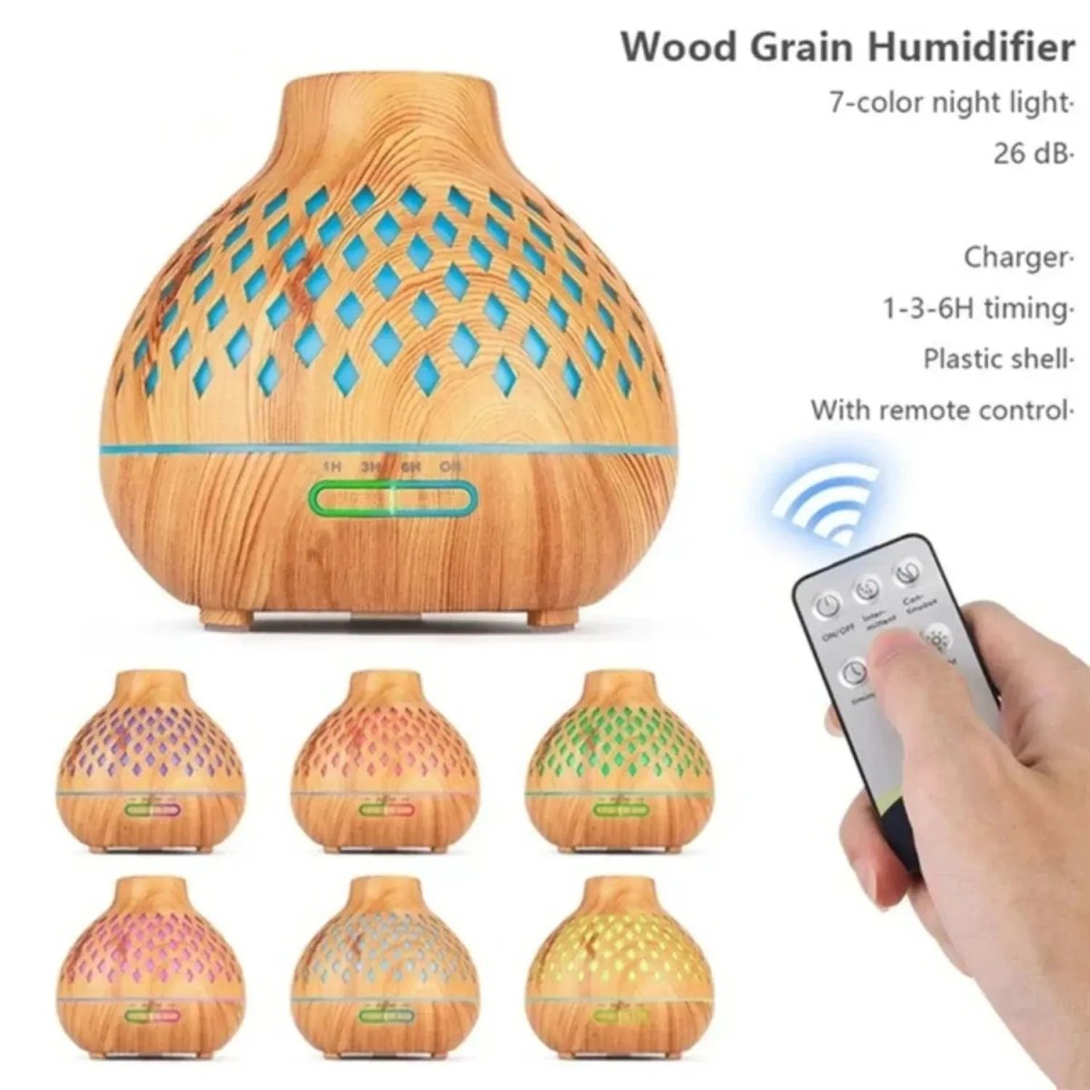 Aromatherapy Diffuser Humidifier with Ultrasonic Technology 500ml. - Serenity Factory