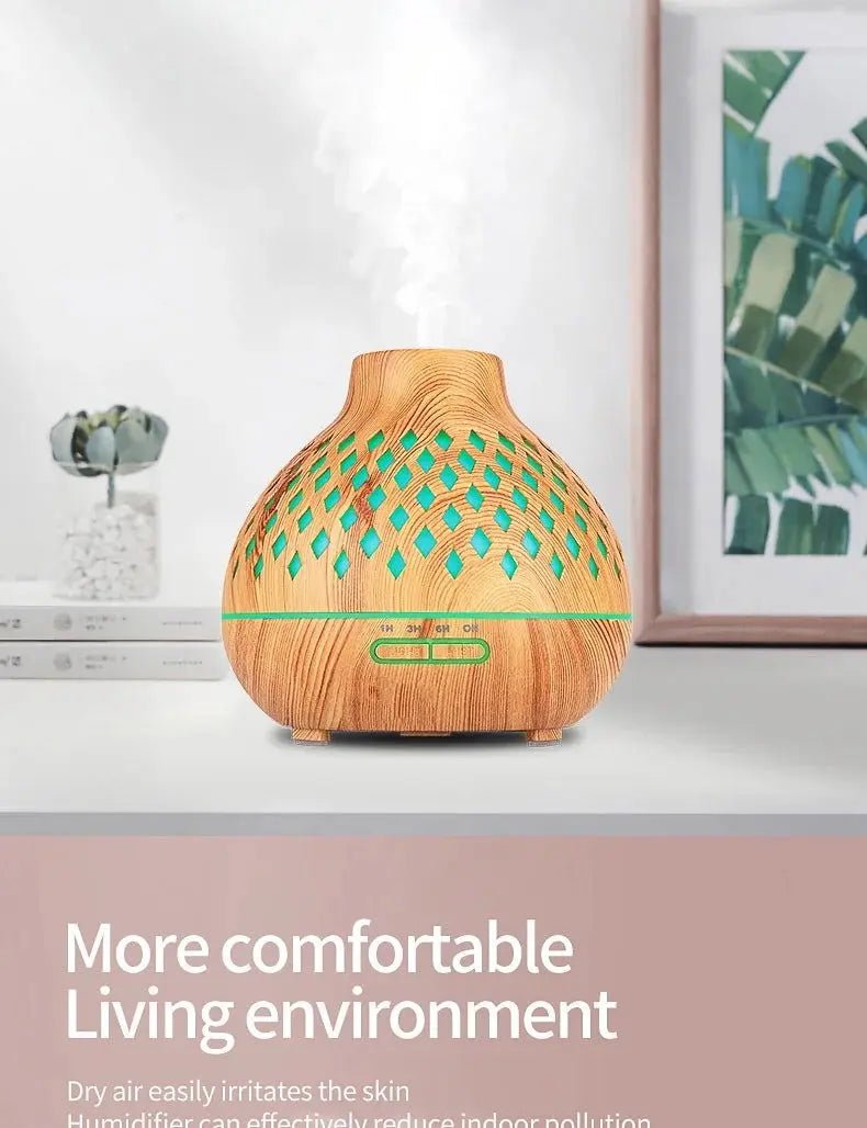 Aromatherapy Diffuser Humidifier with Ultrasonic Technology 500ml. - Serenity Factory