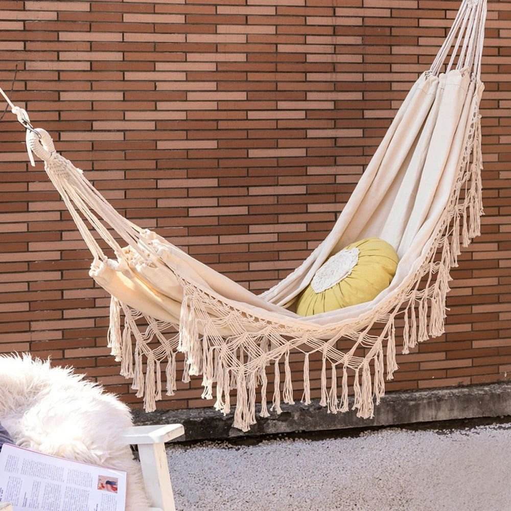Single Cotton Canvas Hammock – For Everyday Escape - Serenevi
