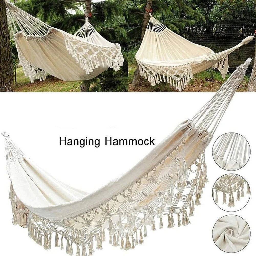 Single Cotton Canvas Hammock – For Everyday Escape - Serenevi