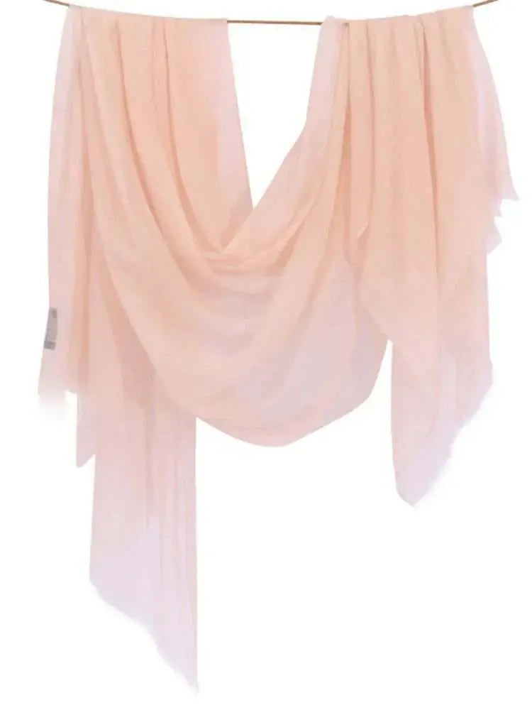 Light piink 100% Ring Cashmere Ultra - thin Silky Shawl - Serenity Factory