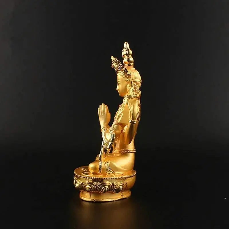 Delicate & Gorgeous 4 - arms Kwan Yin Gold Statue - Serenity Factory