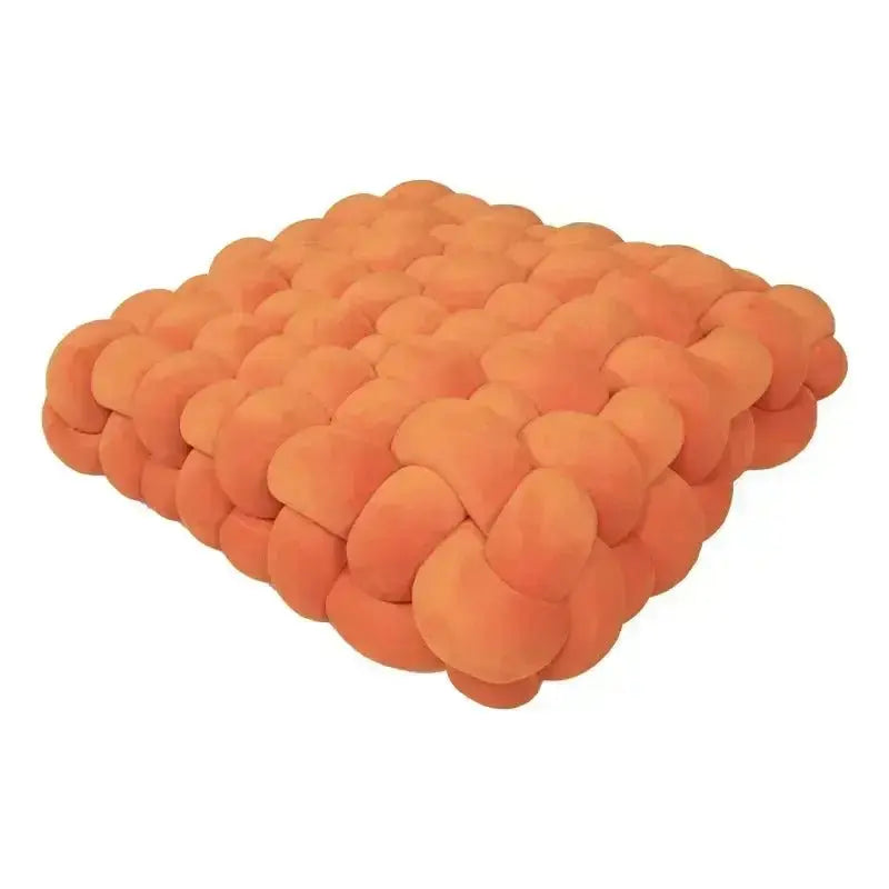 Large Knot Cushion – Plush, hand - tied for Comfy Living (40x40x12 cm / 15.7x 15.7 x4.7") - Serenity Factory US