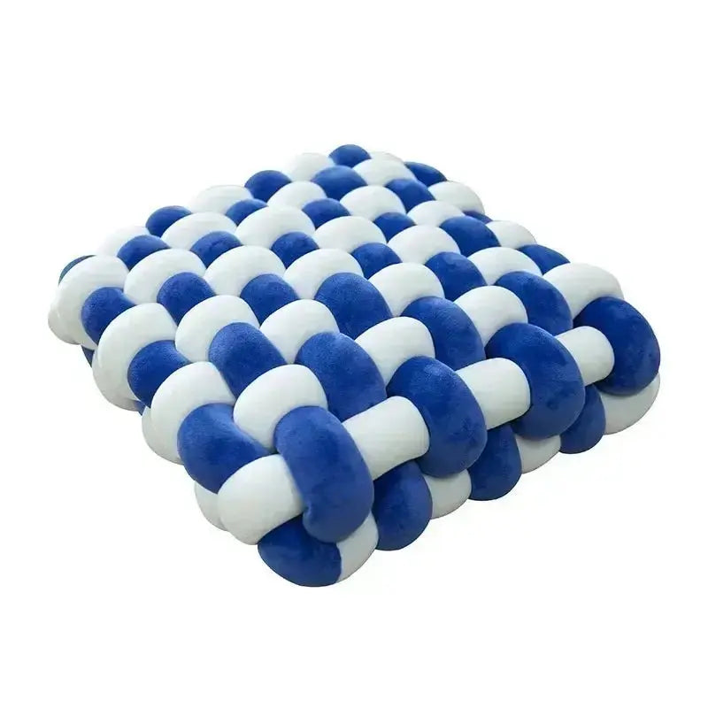 Large Knot Cushion – Plush, hand - tied for Comfy Living (40x40x12 cm / 15.7x 15.7 x4.7") - Serenity Factory US