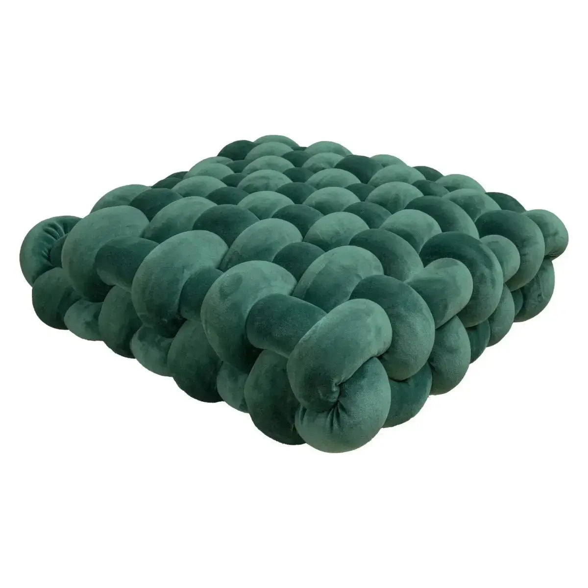 Large Knot Cushion – Plush, hand - tied for Comfy Living (40x40x12 cm / 15.7x 15.7 x4.7") - Serenity Factory US