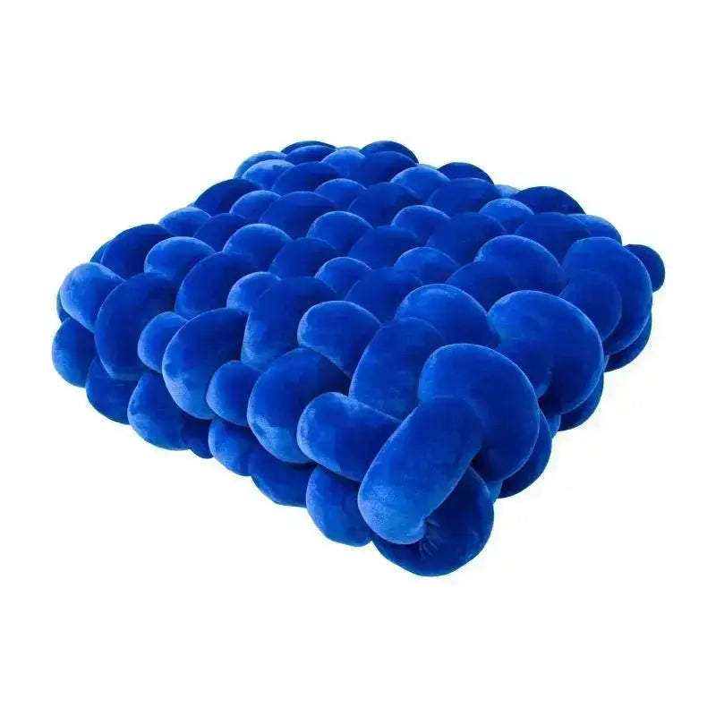 Large Knot Cushion – Plush, hand - tied for Comfy Living (40x40x12 cm / 15.7x 15.7 x4.7") - Serenity Factory US