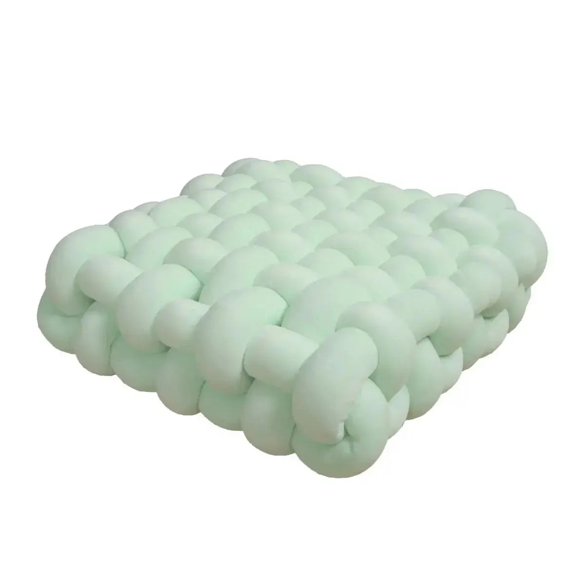 Large Knot Cushion – Plush, hand - tied for Comfy Living (40x40x12 cm / 15.7x 15.7 x4.7") - Serenity Factory US