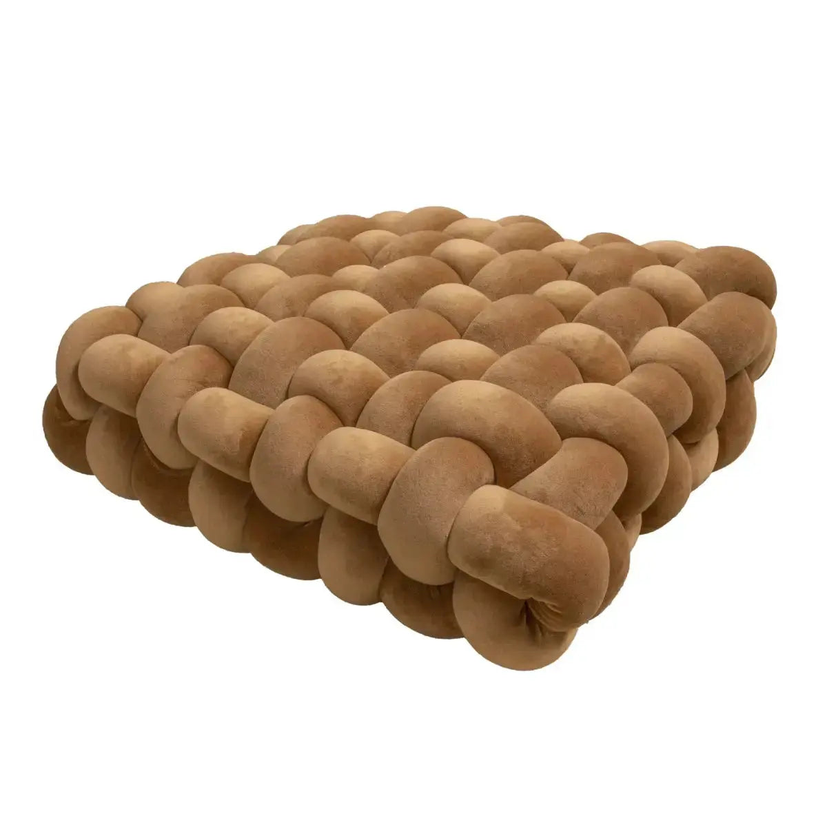 Large Knot Cushion – Plush, hand - tied for Comfy Living (40x40x12 cm / 15.7x 15.7 x4.7") - Serenity Factory US
