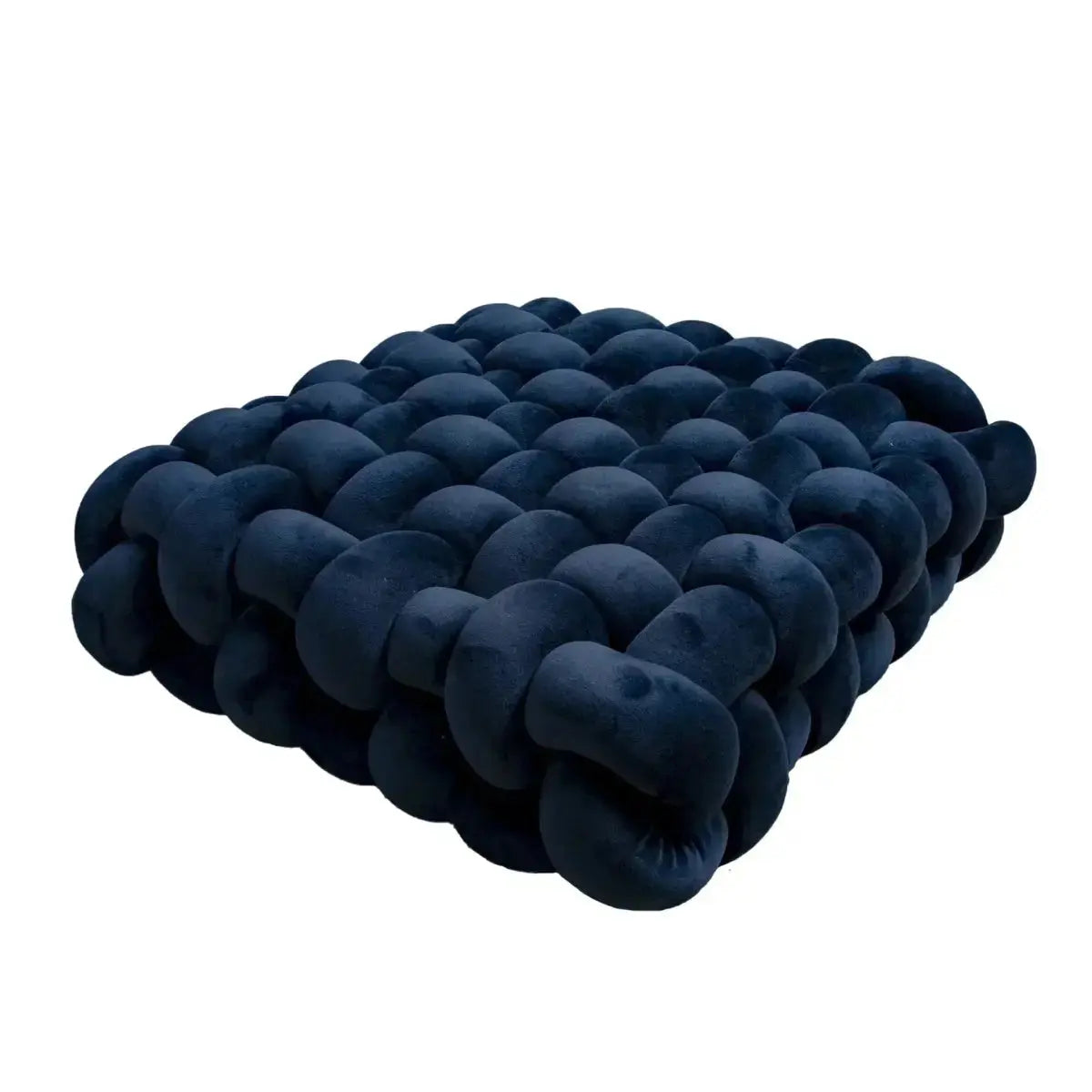 Large Knot Cushion – Plush, hand - tied for Comfy Living (40x40x12 cm / 15.7x 15.7 x4.7") - Serenity Factory US