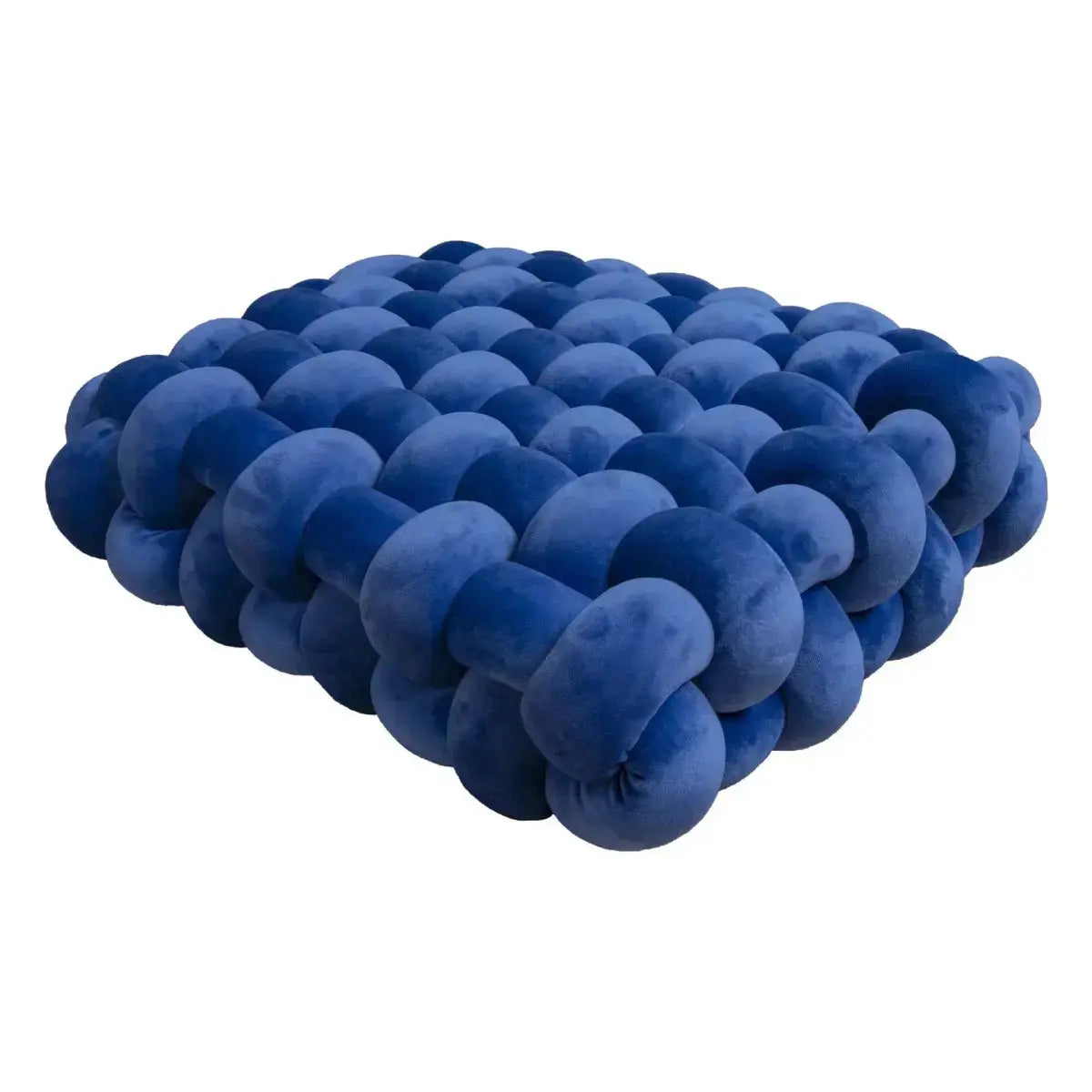 Large Knot Cushion – Plush, hand - tied for Comfy Living (40x40x12 cm / 15.7x 15.7 x4.7") - Serenity Factory US