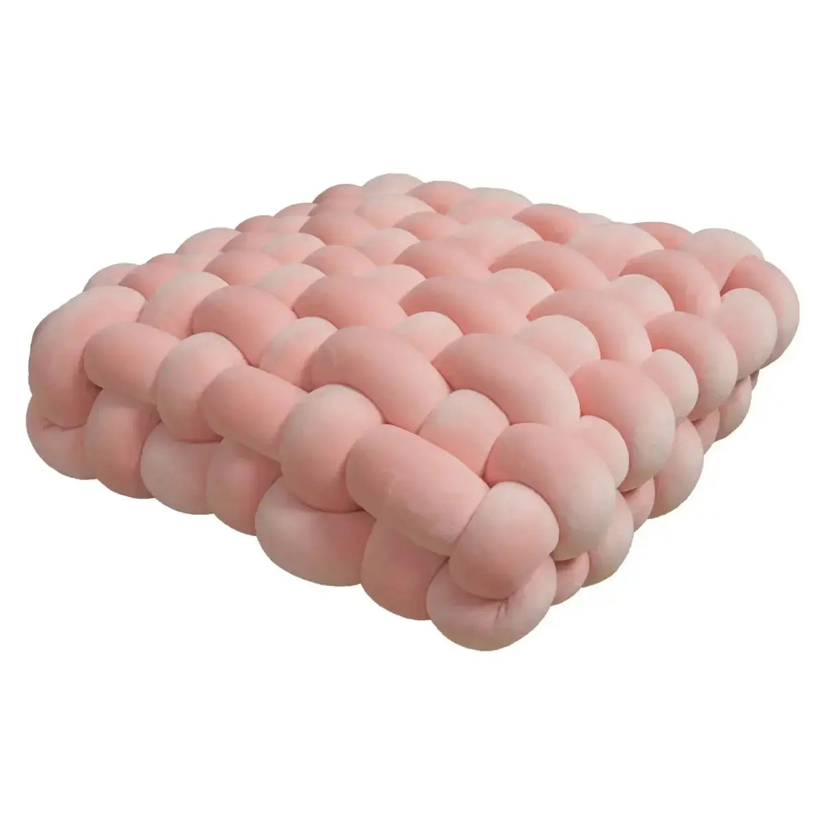 Large Knot Cushion – Plush, hand - tied for Comfy Living (40x40x12 cm / 15.7x 15.7 x4.7") - Serenity Factory US