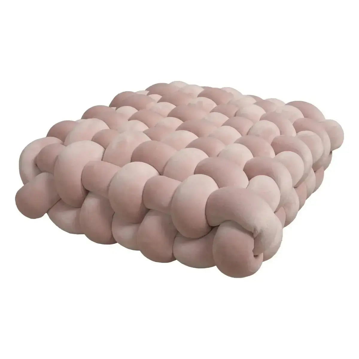 Large Knot Cushion – Plush, hand - tied for Comfy Living (40x40x12 cm / 15.7x 15.7 x4.7") - Serenity Factory US
