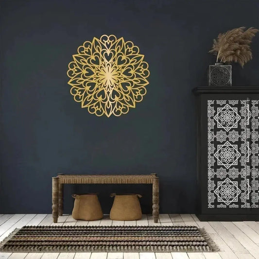 Lotus Mandala for Zen Vibes - Metal Wall Art - Serenity Factory US