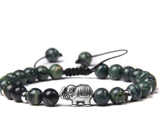 Agate Buddha Bead Bracelet for Yoga Practice - Serenevi