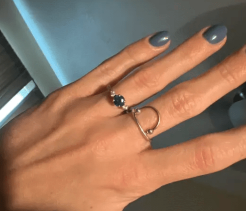 Arc Fidget Ring 14g Sterling Band With 14k Gold - Serenevi