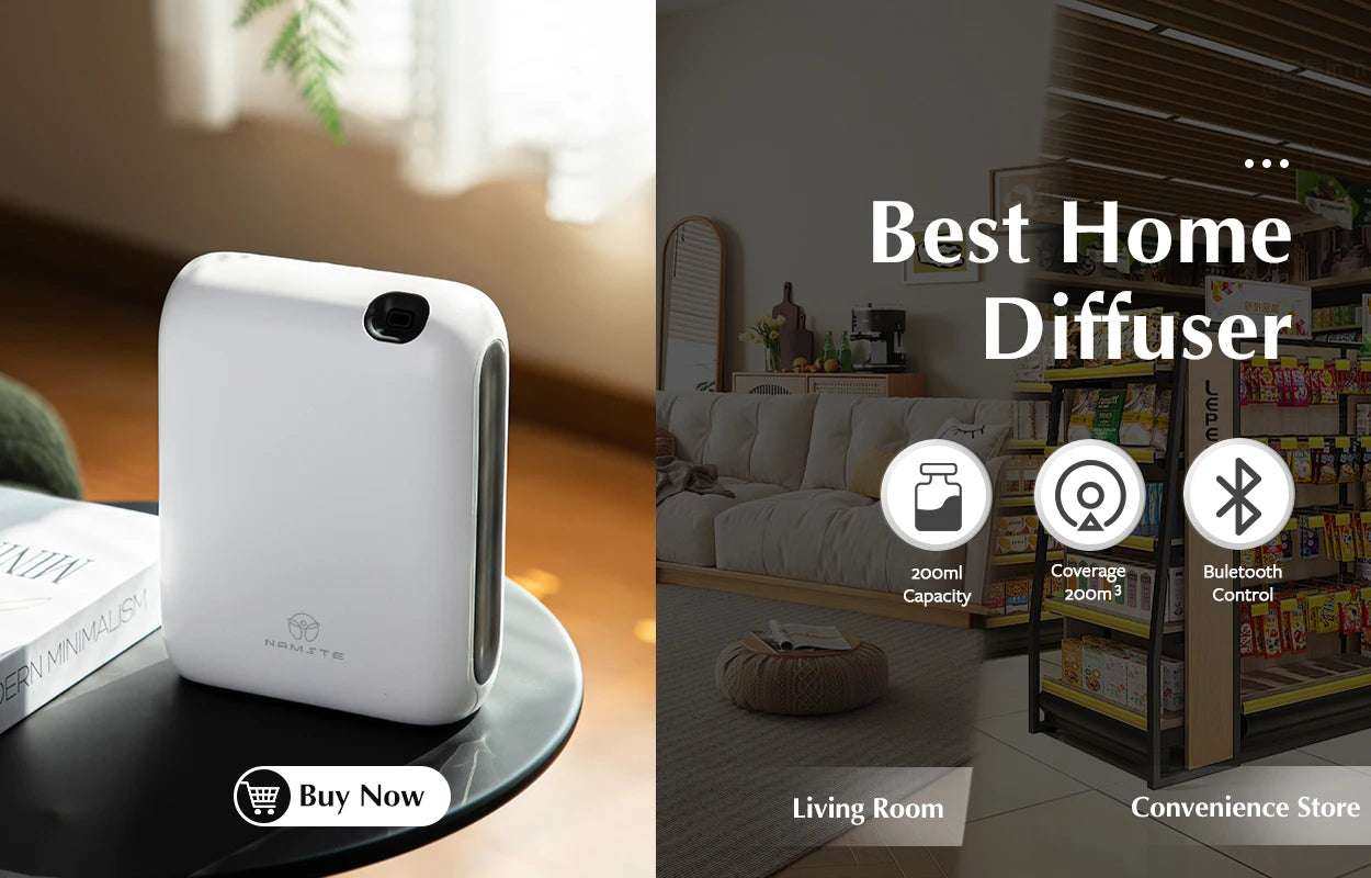Aromatherapy Diffuser Smart Bluetooth – Up to 3000 sq. ft. Coverage & Ultra Quiet - Serenity Factory