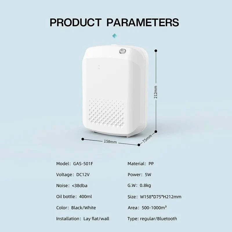 Aromatherapy Diffuser Smart Bluetooth – Up to 3000 sq. ft. Coverage & Ultra Quiet - Serenity Factory