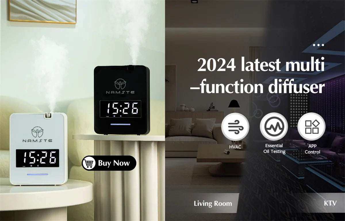 Aromatherapy Diffuser Smart Bluetooth – Up to 3000 sq. ft. Coverage & Ultra Quiet - Serenity Factory