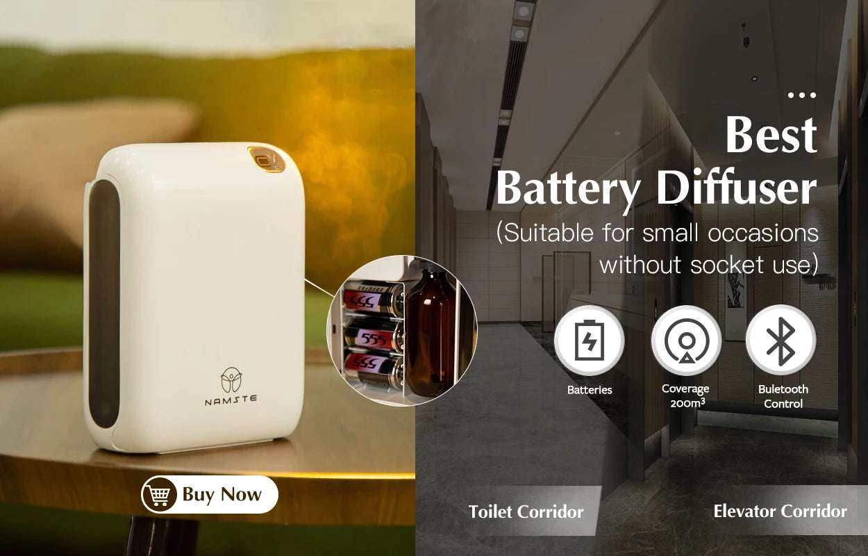 Aromatherapy Diffuser Smart Bluetooth – Up to 3000 sq. ft. Coverage & Ultra Quiet - Serenity Factory