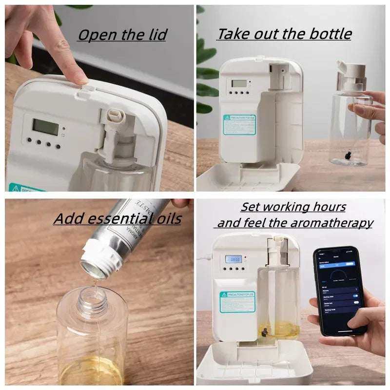 Aromatherapy Diffuser Smart Bluetooth – Up to 3000 sq. ft. Coverage & Ultra Quiet - Serenity Factory