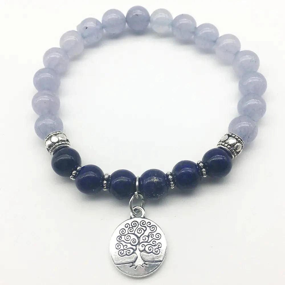 Black /White Crystal OM Bracelet - Serenevi