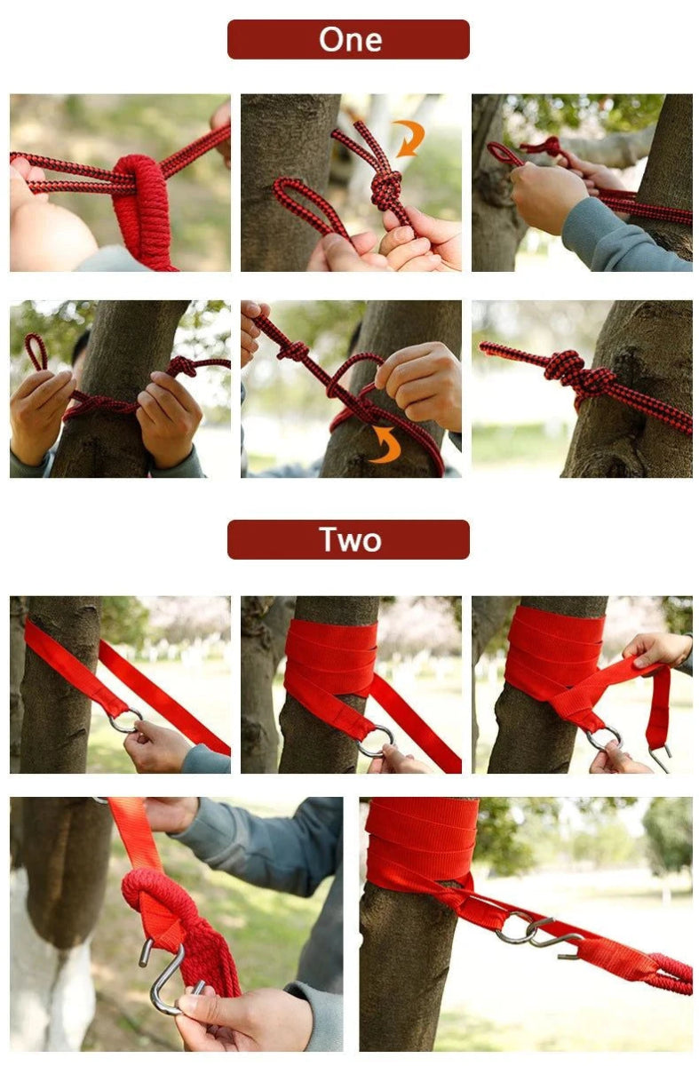 Canvas Hammock – Joyful Stripes and Grounded Stillness - Serenevi