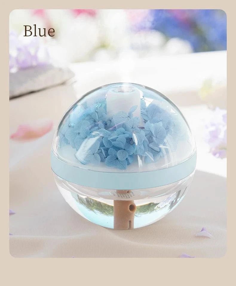 Eternal Flower Humidifier – Rechargeable Mist & Light for Calm Spaces - Serenevi