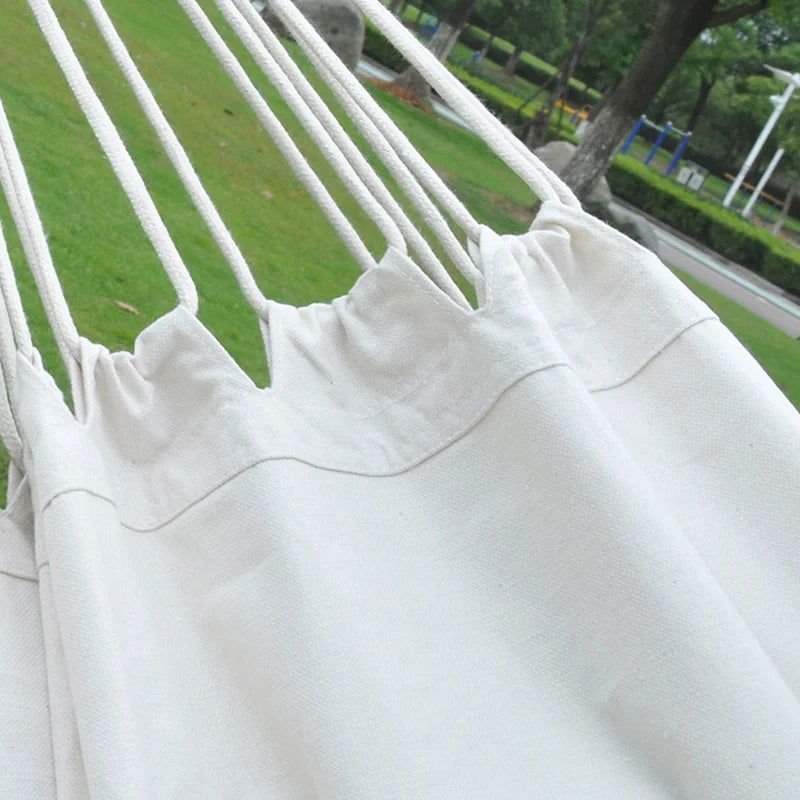 Extra - Large White Macramé Hammock Comfort - 300kg - Serenity Factory