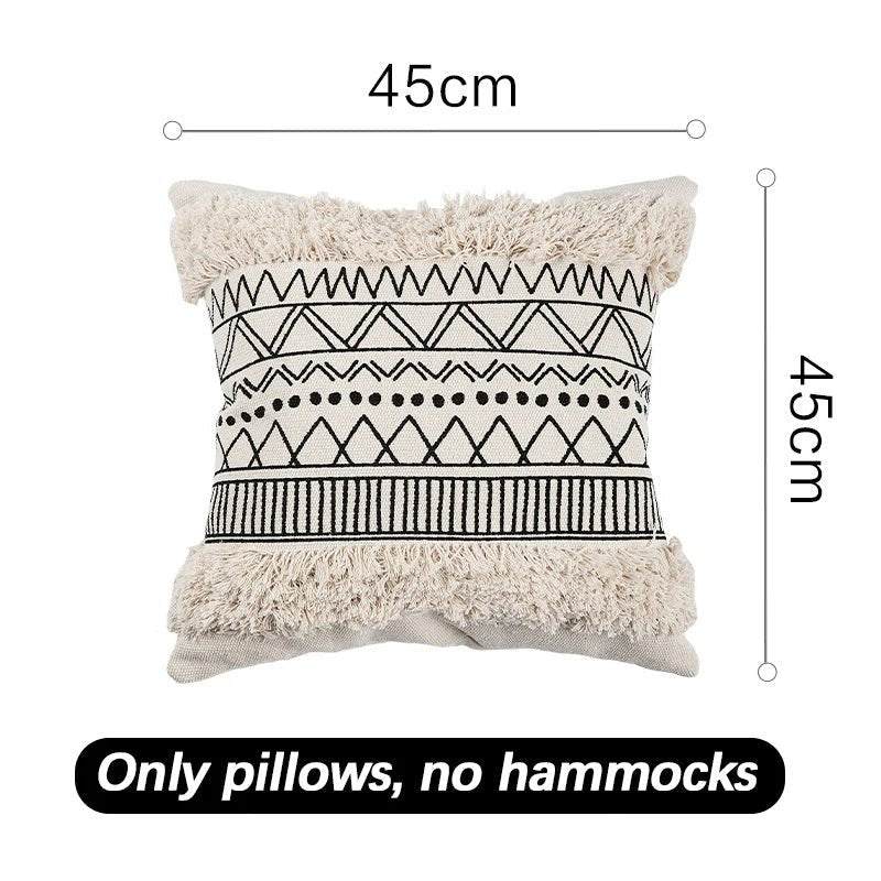 Large Hammock Boho 2 Persons  Macrame Fringe 550 lbs - Serenity Factory