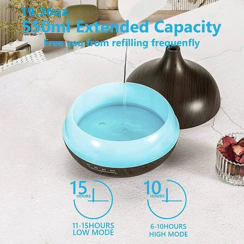 Mood Light Diffuser – 7 Color Aromatherapy Humidifier 