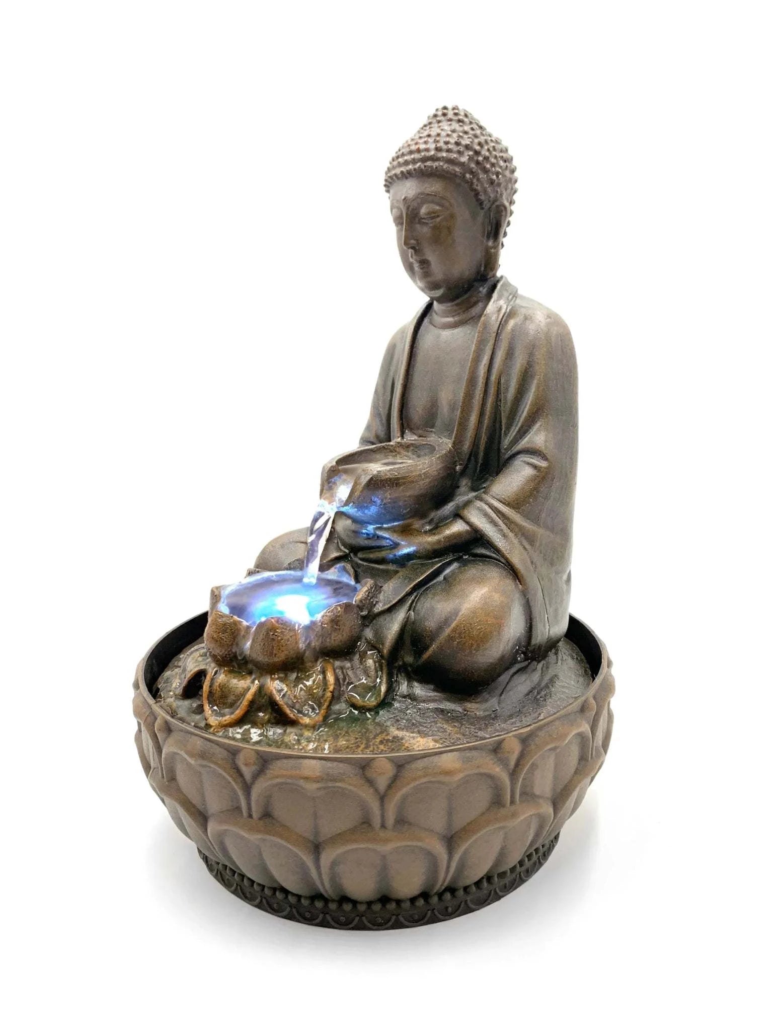 Seated Thai Buddha Fountain - Serenity Factory