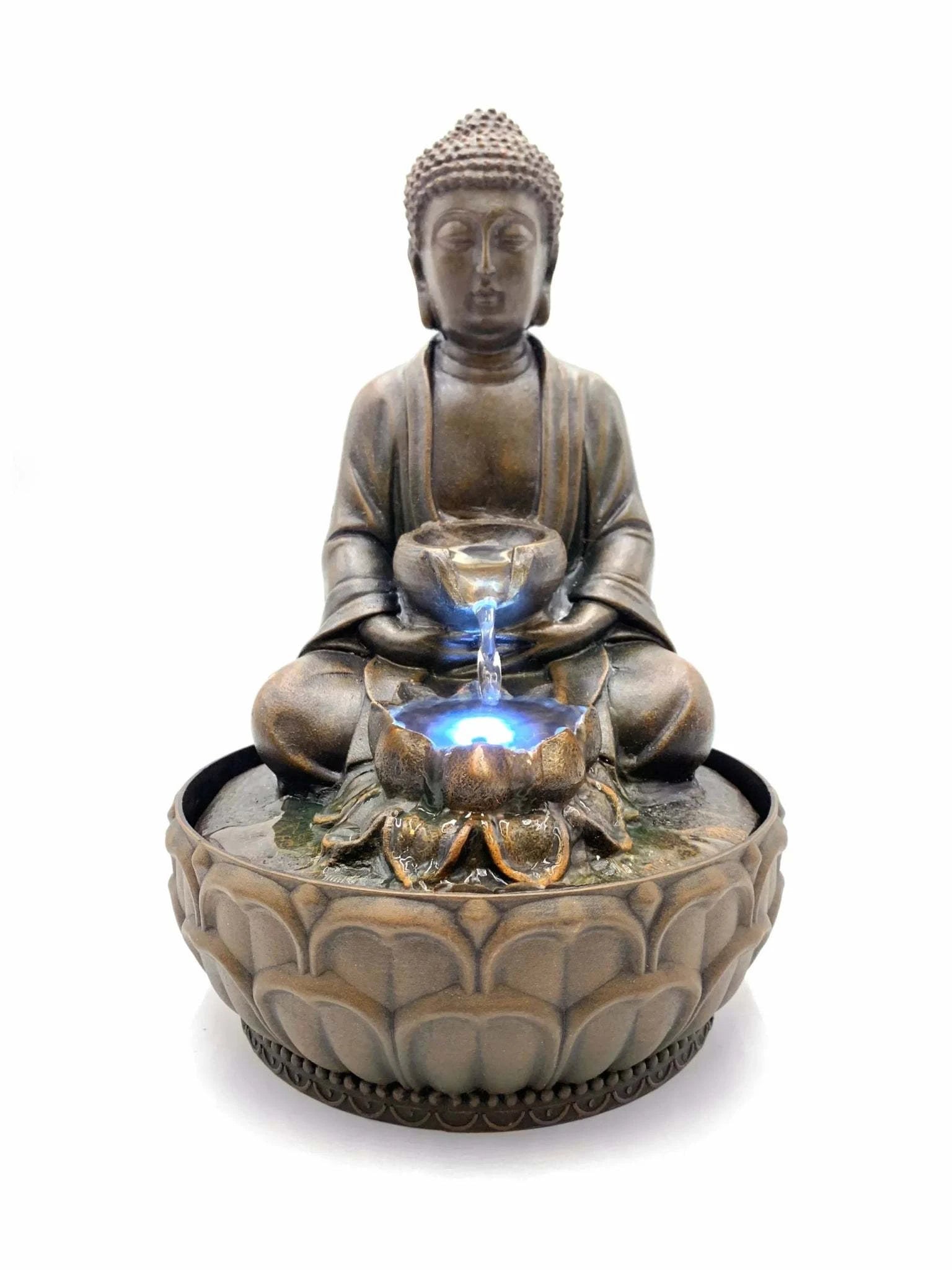 Seated Thai Buddha Fountain - Serenity Factory
