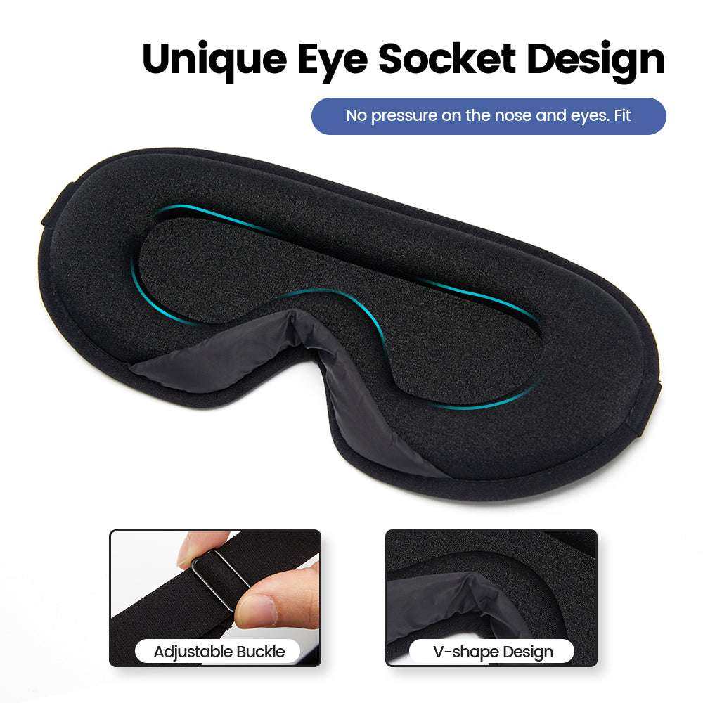 Silk Sleeping Mask Soft Smooth Sleep Mask For Eyes Travel Shade Cover Rest Relax Sleeping Blindfold Eye Cover Sleeping Aid - Serenity Factory