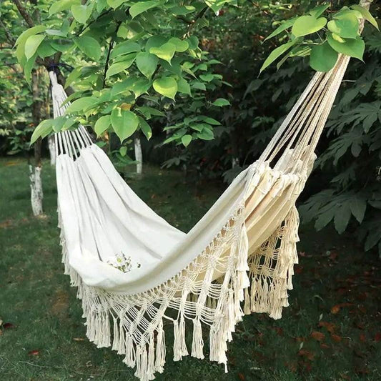 Single Cotton Canvas Hammock – For Everyday Escape - Serenevi