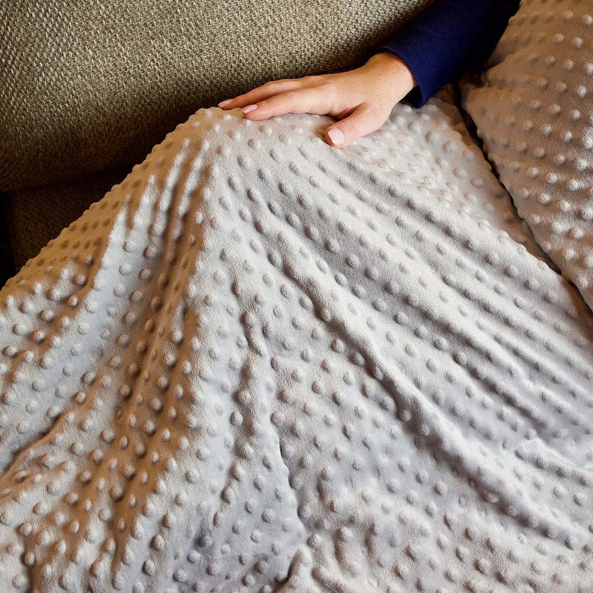 Weighted Lap Blanket, Sensory Blanket for Relaxation & Focus, 6 lbs 48x24 in. - Serenity Factory
